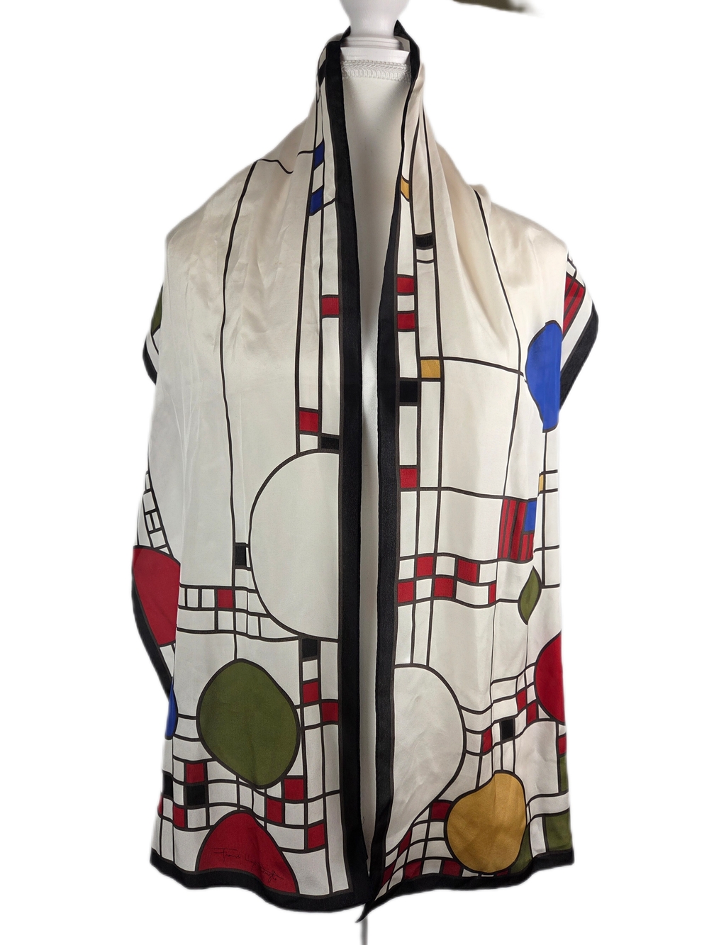 MoMA Frank Lloyd Wright Coonley Playhouse 100% Silk Scarf